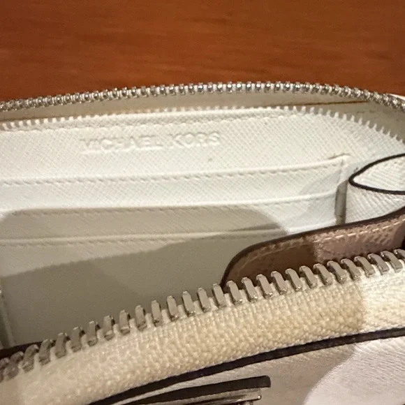 Michael Kors Ivory Wristlet with Silver Accents - Picture 4 of 9